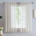 Voilage en lin Sélène, design minimaliste et naturel