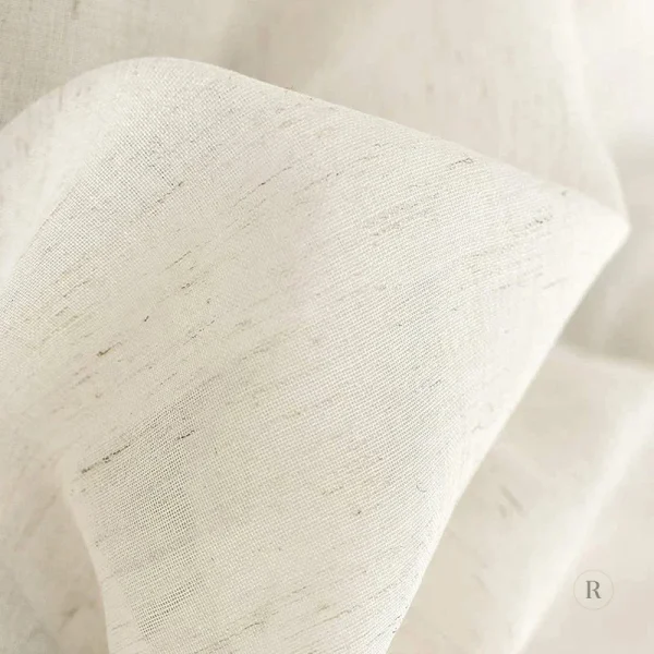 Voilage Sélène, rideau en lin pour décoration moderne