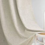 Rideau beige 100% occultant pour obscurité totale