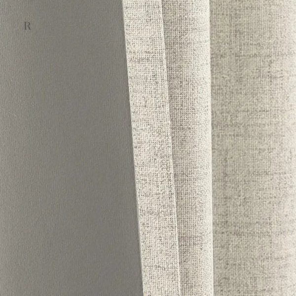 Rideau grande hauteur, couleur beige, style élégant