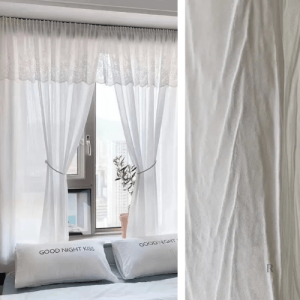 Rideau voilage blanc double élégant et léger