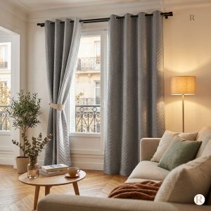Rideau gris 30db idéal pour le confort acoustique