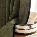 Tissu en lin vert pour un style naturel et apaisant