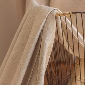 Tissu beige chiné, parfait pour un éclairage doux