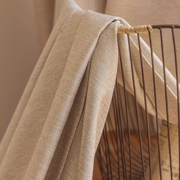 Tissu beige chiné, parfait pour un éclairage doux