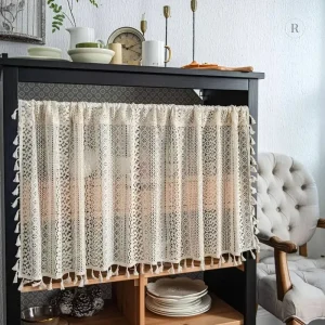 Accessoire déco beige en macramé pour ambiance chaleureuse