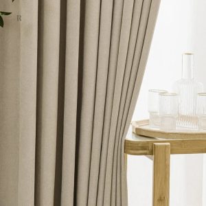 Rideau beige taupe pour un style intérieur raffiné