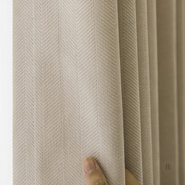 Rideau occultant beige apportant confort et intimité