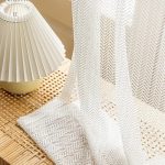 Voilage élégant en blanc Zéphira pour salon