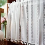 Accessoire cuisine : rideau macramé écru, design tendance