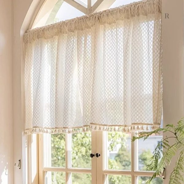Rideau léger beige pour ambiance chaleureuse