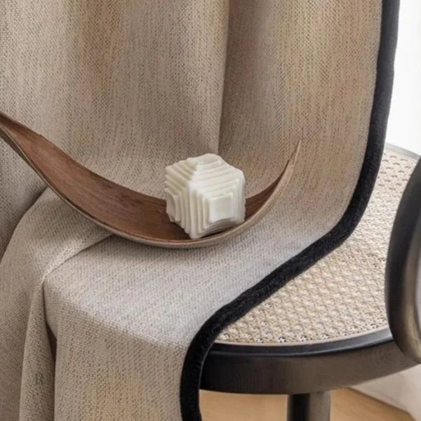 Tissu en lin naturel pour décoration élégante