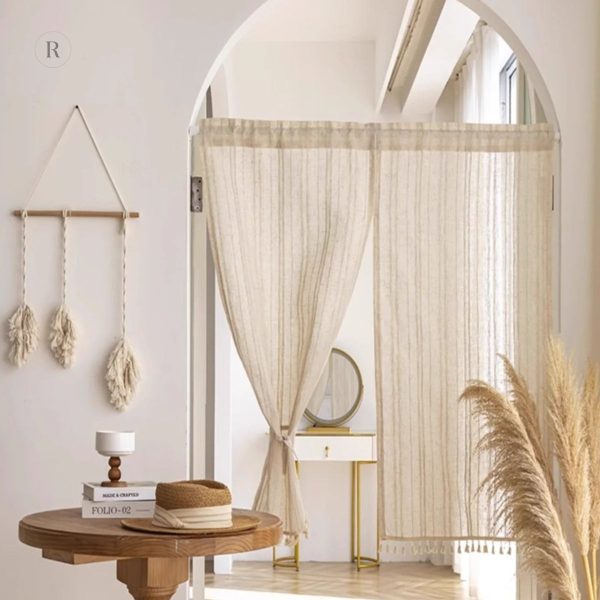 Rideau de porte élégant en tissu