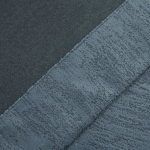 Rideau en tissu semi occultant, couleur bleue, motif bois