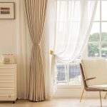 Rideau épais beige pour un effet semi occultant