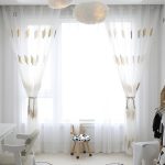 Voilage décoratif avec motif épis de blé