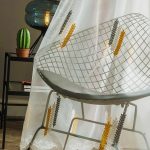 Rideau voilage doux et aérien avec épis de blé