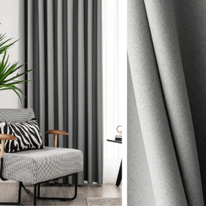 Rideau semi occultant gris pour un intérieur élégant