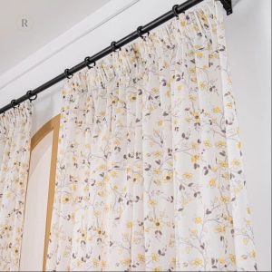 Design floral lumineux sur fond jaune