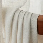 Voilage en lin naturel, style minimaliste ivoire