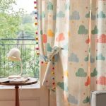 Rideau motif nuage idéal pour un style scandinave