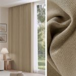 Rideau occultant beige doré pour une ambiance chaleureuse