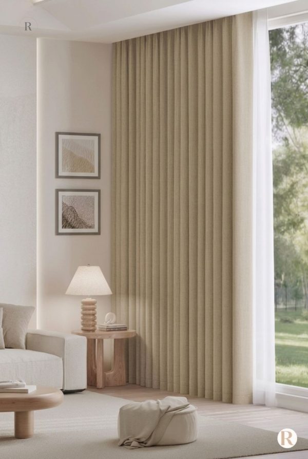 Tissu beige doré pour un style élégant et moderne