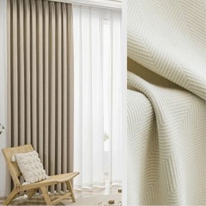 Rideau semi occultant blanc crème pour un intérieur apaisant