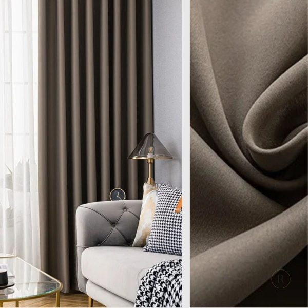 Rideau semi occultant marron chocolat pour une ambiance chaleureuse