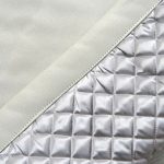 Rideau thermique beige satiné pour confort