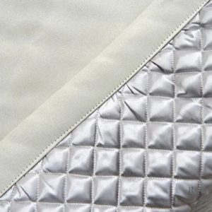 Rideau thermique beige satiné pour confort