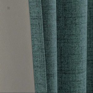 Rideau 100% occultant bleu profond pour fenêtres larges