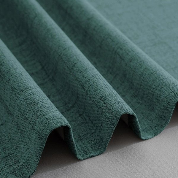 Tissu bleu sarcelle pour rideau occultant large