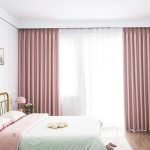 Rideau rose poudré pour un intérieur apaisant