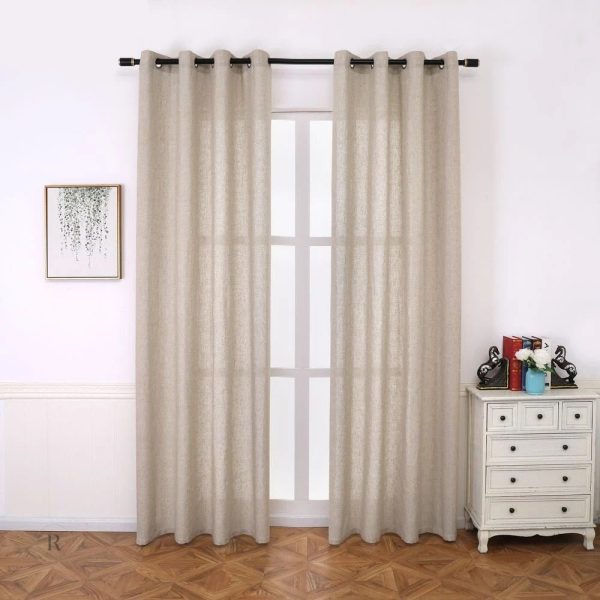 Voilage beige élégant pour un intérieur lumineux