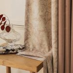 Drapé semi occultant vieux rose pour lumière filtrée
