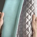 Rideau isolant phonique - design vert d'eau élégant