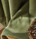 Rideau vert motif léger pour luminosité