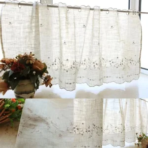 Rideau naturel en lin pour une ambiance vintage