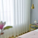 Voilage léger blanc pour décoration intérieure