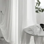 Rideau léger blanc pour décoration intérieure