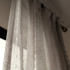 Voilage en lin avec motifs élégants