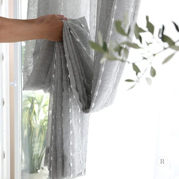 Rideau en lin avec design moderne