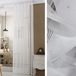 Rideau voilage Claris blanc élégant pour décoration intérieure