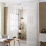 Voilage blanc Claris, style moderne et léger pour fenêtres