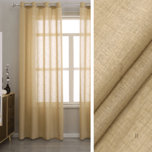 Rideau voilage couleur sable