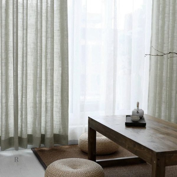 Voilage en lin doux pour un intérieur apaisant