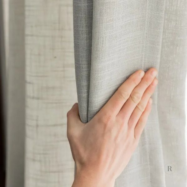 Voilage léger en lin, ajout de texture à la pièce