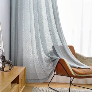 Rideau léger gris pour une ambiance douce