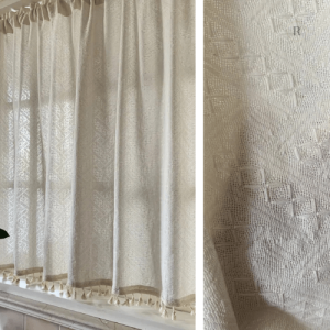 Rideaux Lin Brise Bise Beige pour petite fenêtre